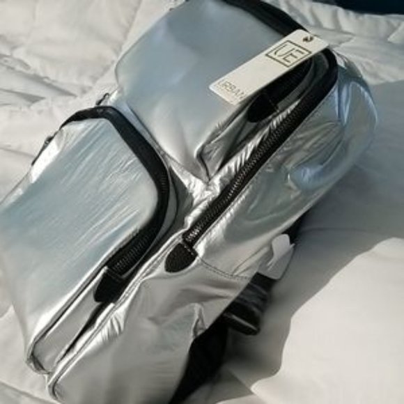 Urban Expressions Braxton Silver Backpack NWT - Picture 2 of 5